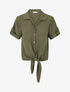 Chemise unie boutonnée - Kaki - 1