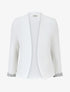 Veste droite à épaulettes - Blanc - 1