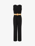 Combinaison ample col cache-coeur - Noir - 1