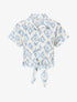 Chemise manches courtes imprimé graphique - Bleu ciel - 4