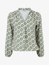 Blouse manches longues imprimé ikat - Kaki - 4