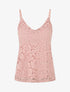 Caraco droit en dentelle - Rose - 1