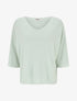 Pull fin irisé à manches courtes - Vert d&
