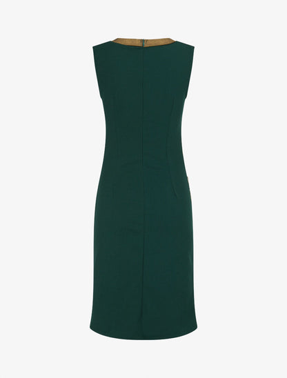 Robe moulante à bandes irisées - Vert sapin - 2