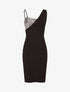 Robe moulante à côté incrusté de sequins - Argent - 1