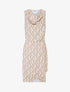 Robe droite à imprimé seventies - Beige - 6