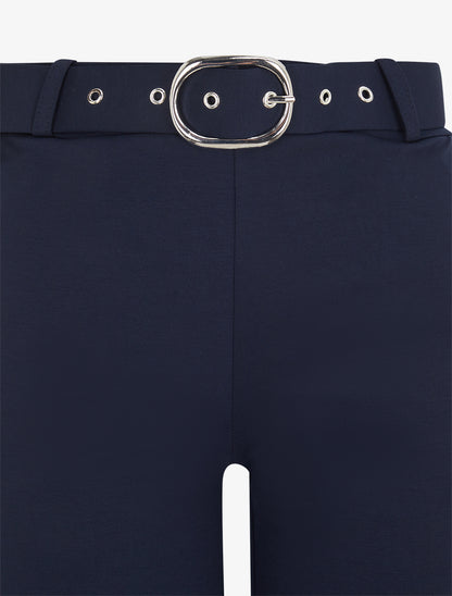 Lange stretchbroek - Marine
