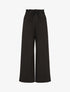 Pantalon droit taille haute élastiquée - Noir - 1