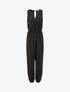 Combinaison unie coupe droite sans manches - Noir - 1