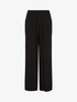 Pantalon fluide à double pans - Noir - 1