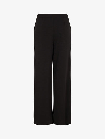 Pantalon fluide à double pans - Noir - 2