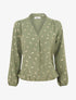 Blouse unie flocage plumes irisées - Kaki - 5
