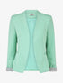Veste droite à épaulettes - Vert menthe - 1