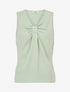 Top sans manches à col V - Vert d&