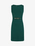 Robe moulante à boucle décorative - Vert sapin - 1