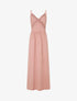 Robe longue à dos élastiqué - Vieux rose - 1