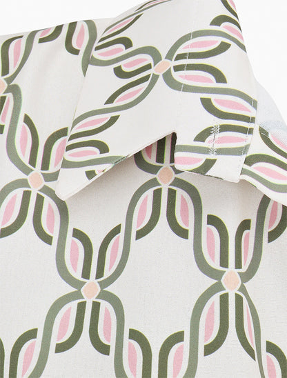 Chemise sans manches à nouer imprimé 70&