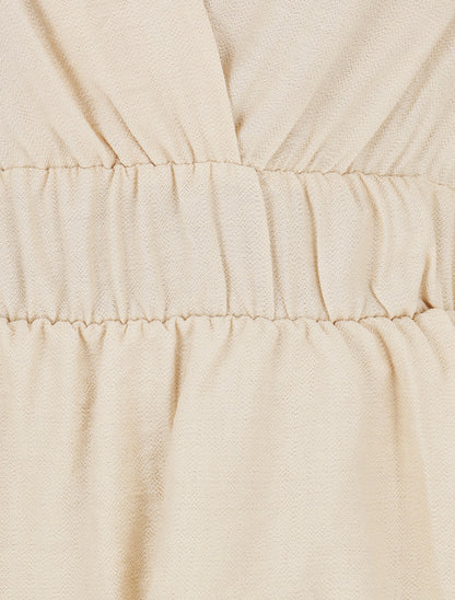 Top empire sans manches uni - Beige - 3