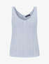Débardeur en maille fine côtelée - Bleu ciel - 1