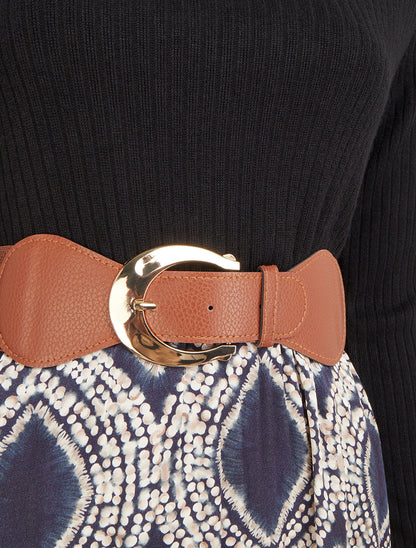 Robe évasée bi-matière imprimé fantaisie - Marine - 3