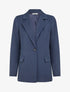 Blazer droit à épaulettes - Marine - 1