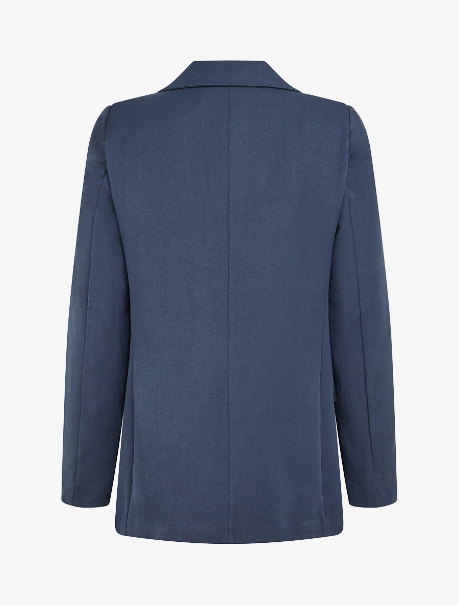 Blazer droit à épaulettes - Marine - 2