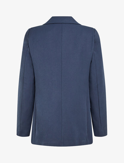Blazer droit à épaulettes - Marine - 2