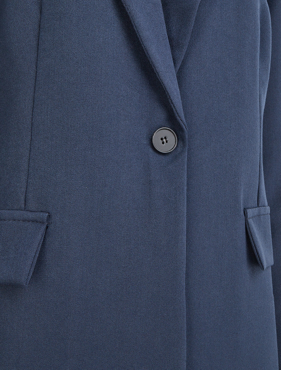 Blazer droit à épaulettes - Marine - 3