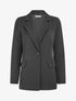 Blazer droit à épaulettes - Noir - 1