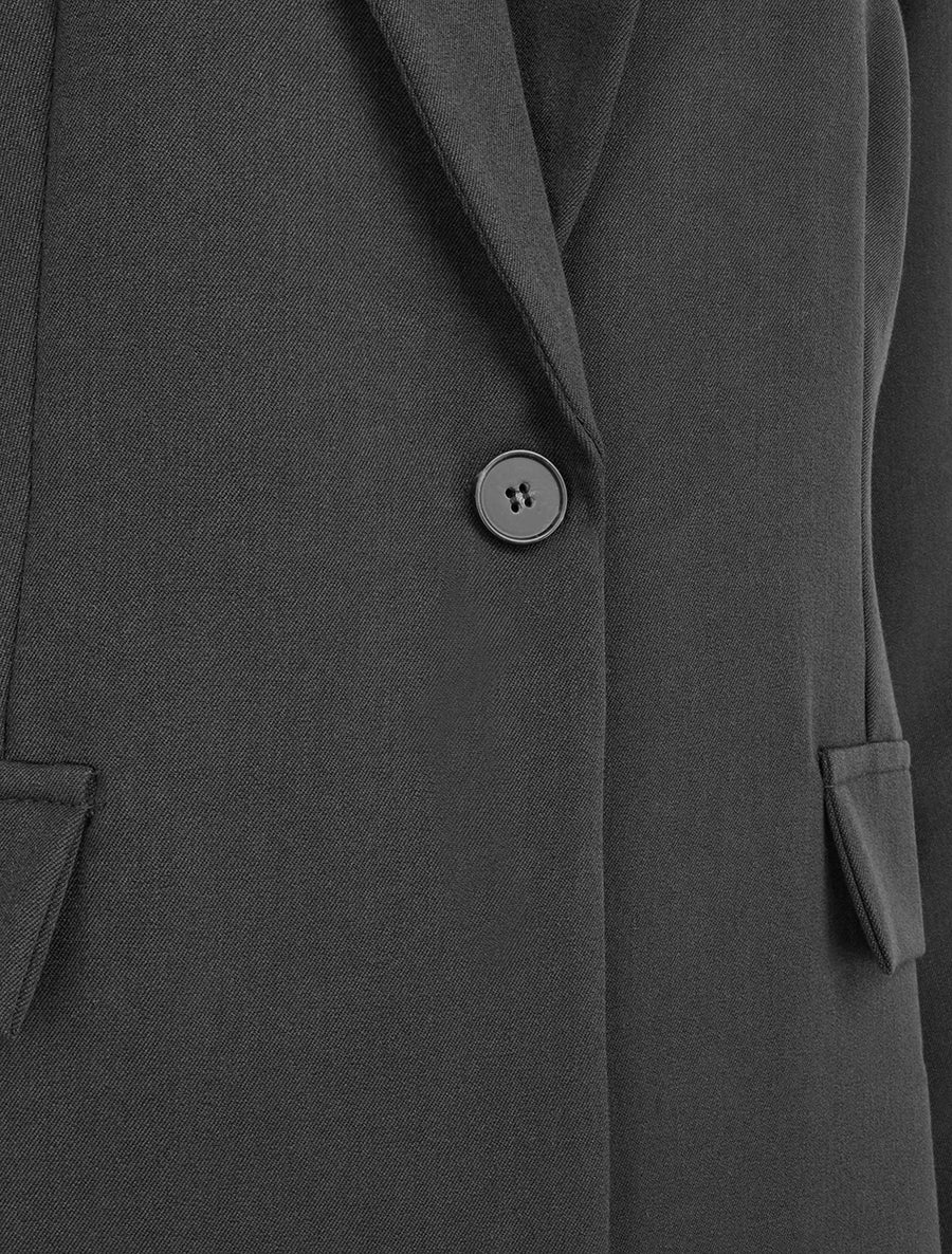Blazer droit à épaulettes - Noir - 3