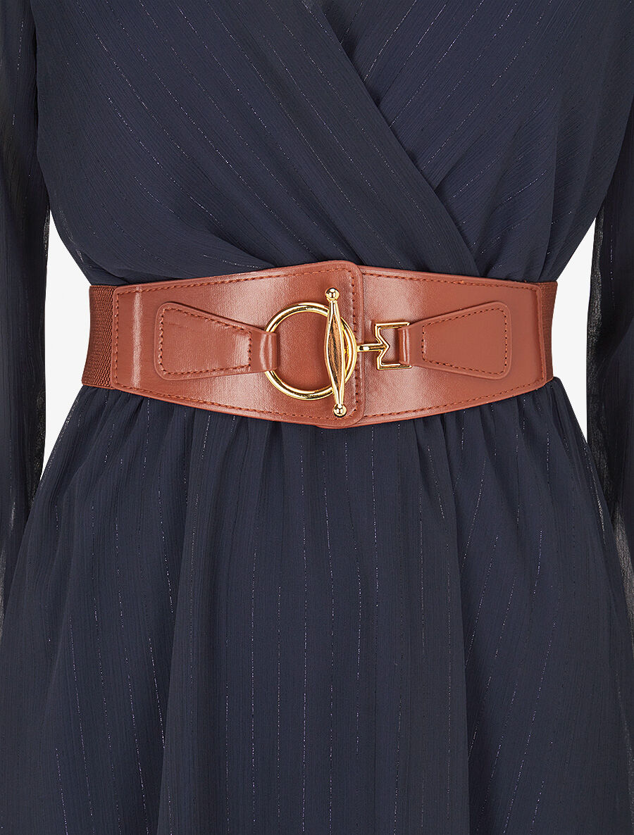 Robe légère en voile lamé - Marine - 3