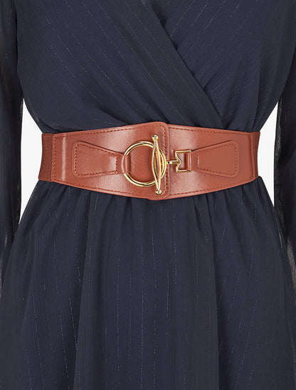 Robe légère en voile lamé - Marine - 3