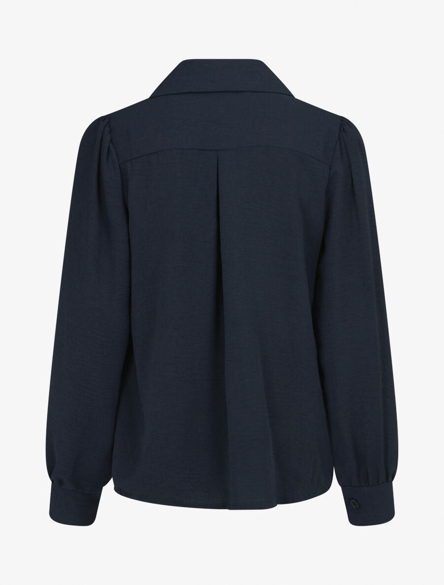 Chemise ample classique - Marine - 2
