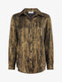 Chemise fluide irisée coupe droite - Or - 1