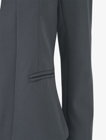 Veste à col cranté - Gris foncé - 3