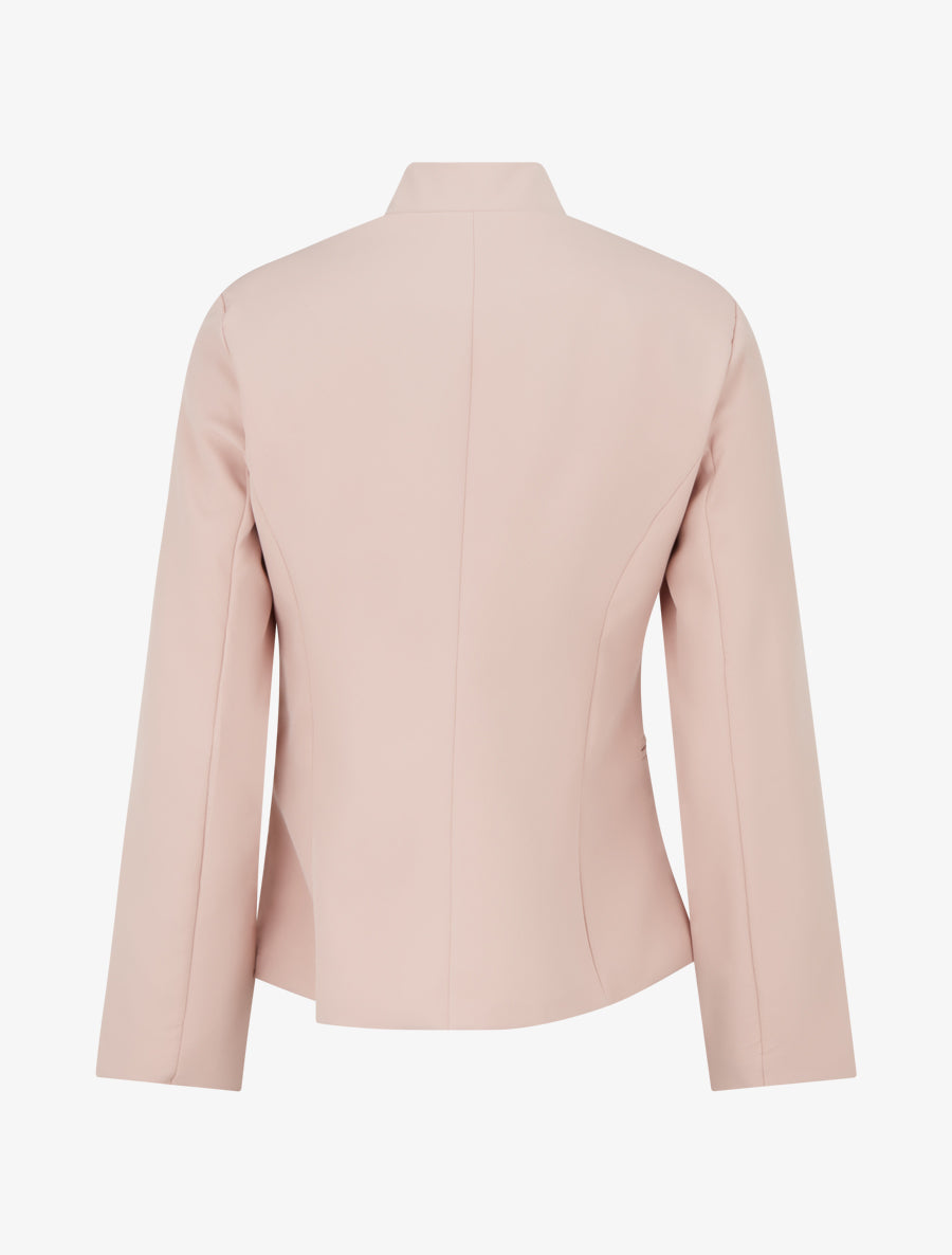 Blazer uni basique - Rose poudré - 2