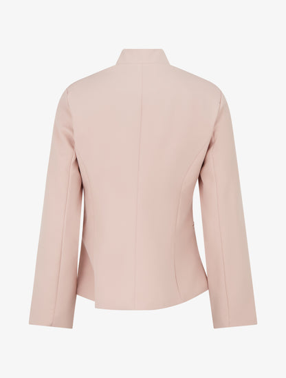 Blazer uni basique - Rose poudré - 2