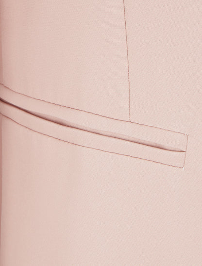 Blazer uni basique - Rose poudré - 3