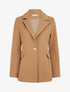 Manteau court à poches décoratives - Camel - 1