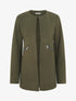 Veste mi-longue à zips - Kaki - 1