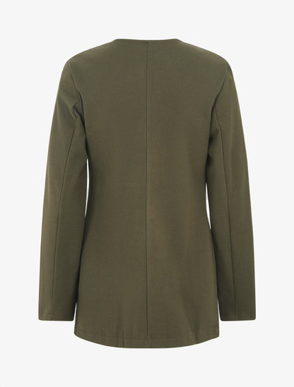 Veste mi-longue à zips - Kaki - 2