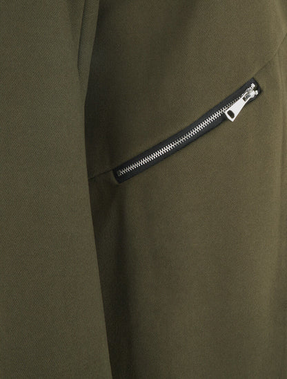 Veste mi-longue à zips - Kaki - 3