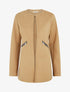 Veste mi-longue à zips - Beige - 1