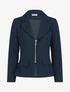 Veste cintrée à zip - Marine - 4