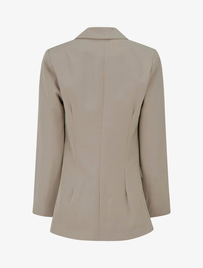 Effen blazer met decoratieve zakken - Mol