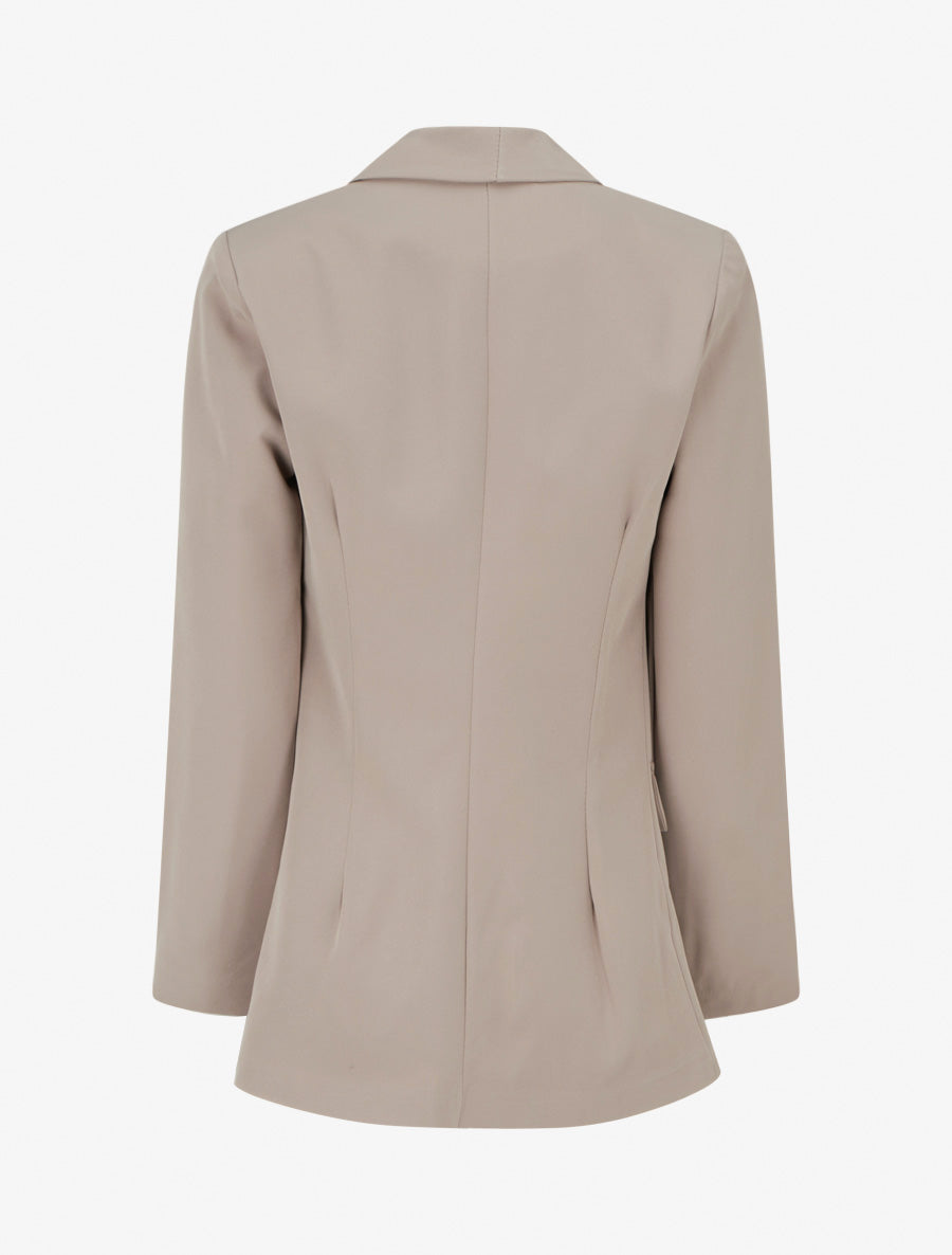Effen blazer met decoratieve zakken - Mol