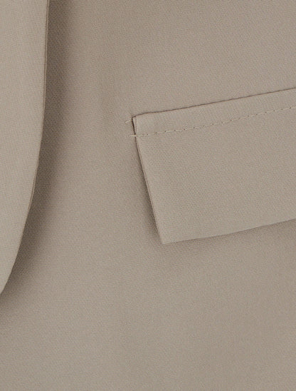 Effen blazer met decoratieve zakken - Mol