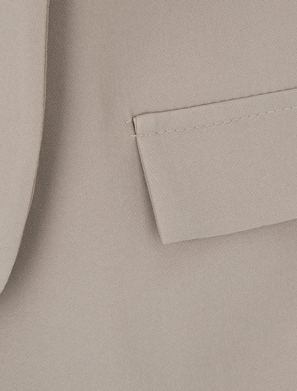 Effen blazer met decoratieve zakken - Mol