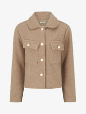 Kort jasje met bouclé wol-effect - Mol