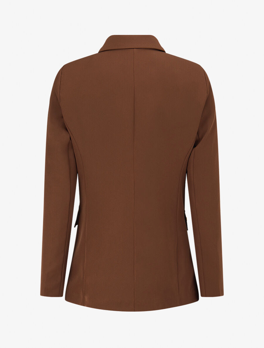 Veste boutonnée à grandes poches - Marron - 2